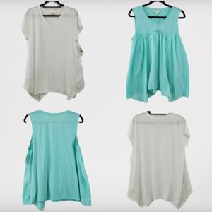 Bundle of 2 Style & Co flowy fit tops